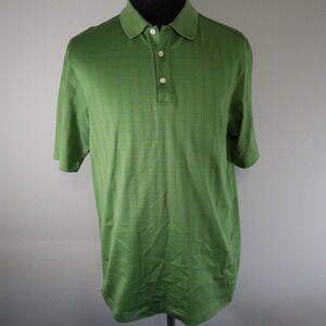 Nike Tiger Woods Polo Shirt Mens Medium Fit Dry Golf‎ Knit Green Short Sleeve